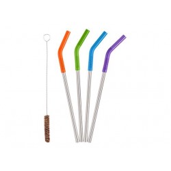 Klean Kanteen Stainless Steel Straw Set of 4 Colours