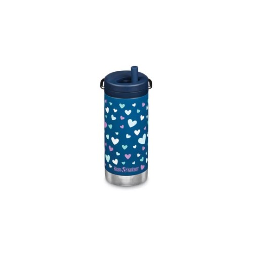 Klean Kanteen TK Wide Insulated 355ml Twist Cap Navy Hearts