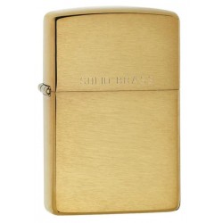 Zippo Brushed Solid Brass Lighter