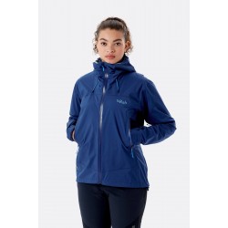 Rab Women's Downpour Plus 2.0 Jacket Nightfall Blue